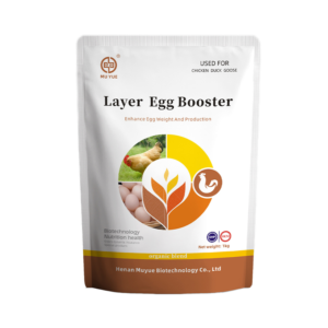 a premium feed additive for hens. Increases egg production, improves quality, enlarges size, and extends the laying period for sustained profitability